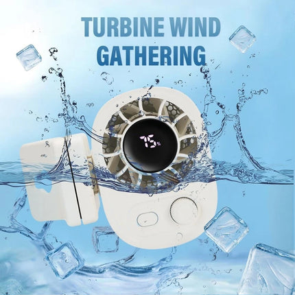 Portable Car Clip Fan 360°100 Speed Wind USB Rechargeable Clamp Electric Fan