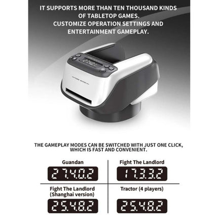 Automatic Card Shuffler and Dealer, 2 in 1 360° Rotating Card Shuffling+Dealing