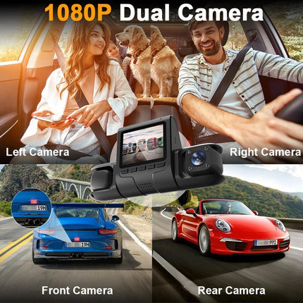 4K Dash Cam 4Channel Front and Rear Car DVR DashCamera Video Recorder1080P