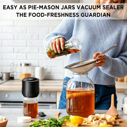 Electric Mason Jar Vacuum Sealer Kit For Wide Mouth And Regular Mouth Mason Jars