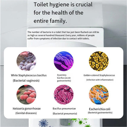 Sensor Activated UV Sterilisation USB Rechargeable Toilet Seat Light Fixture