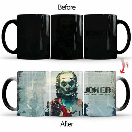 Magic Mugs Colour Changing Mug Novelty Coffee Cups Cup Hot Water 4 Complete Sets