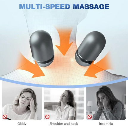Electric Neck Massager Upgrade 3-in-1 Neck Hump Massage Relaxation Pillow Home