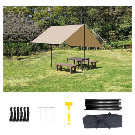 Waterproof Outdoor Camping Tarp Rain Fly Tent for Canopy Hammock Hiking Cover