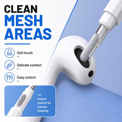 Earphone Cleaning Pen 3 in 1 for AirPods Case Earbuds