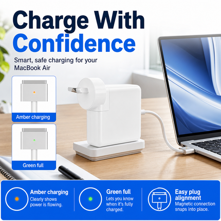 MagSafe 2 45W Power Adapter for MacBook Air Replacement