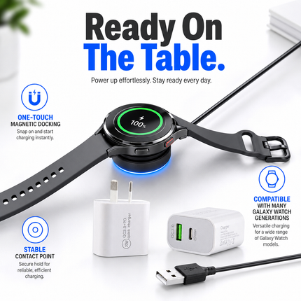 Samsung Galaxy Watch Charger Cable Magnetic USB Type C Active