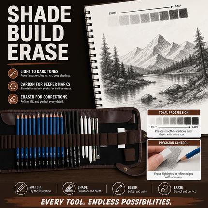 Professional Sketching Pencils Set 24 Piece | 03-scenario-benefit.png