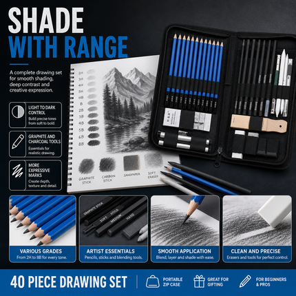 Professional Sketching Pencils Set Art Supplies Graphite Draw Charcoal | 03-scenario-benefit.png