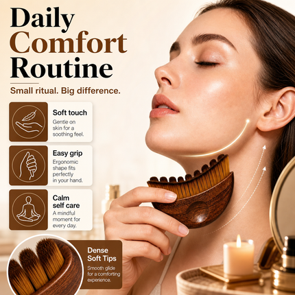 Ergonomic Lymphatic Contour Face Brush