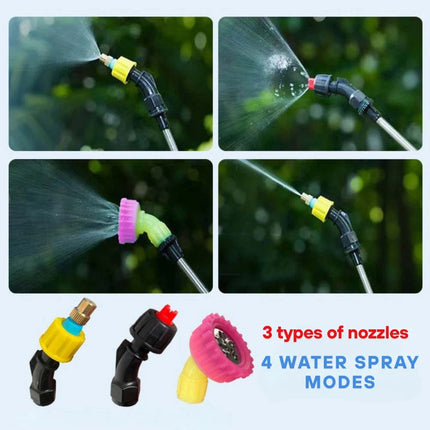9L Electric Rechargeable Battery Weed Sprayer 3 Nozzles Garden Pump Spray USB