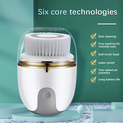 Waterproof Silicone Face Cleansing Brush Massager