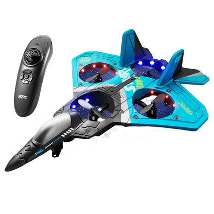 RC Airplane 2.4Ghz Remote Control Plane RC Jet Fighter Stunt Airplane Toy Gift Blue