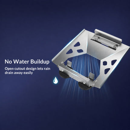 Flat Roof Mount Bracket for Satellite Equipment