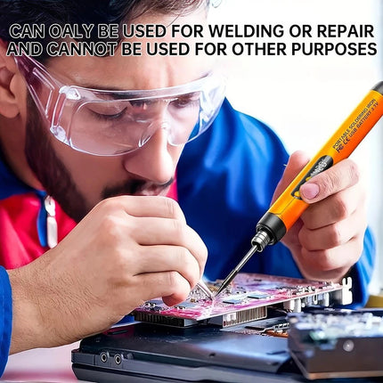 Cordless Soldering Iron Kit Usb Rechargeable Digital Display 5-speed Temperature