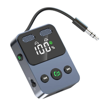 2 In 1 USB Transmitter Receiver Audio Adapter 3.5mm Aux. Airplane Bluetooth 5.3
