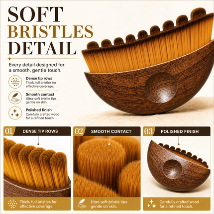 Ergonomic Lymphatic Contour Face Brush