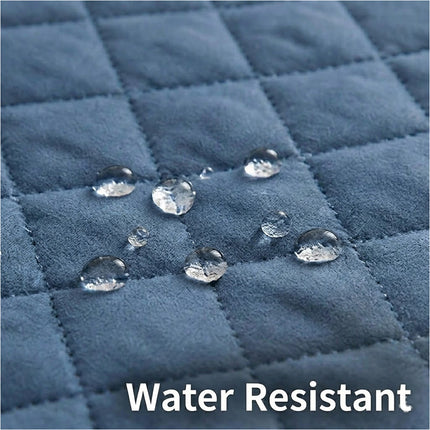 Sofa Cover Quilted Couch Covers Lounge Pet Protector Slipcovers Blue 55*196CM