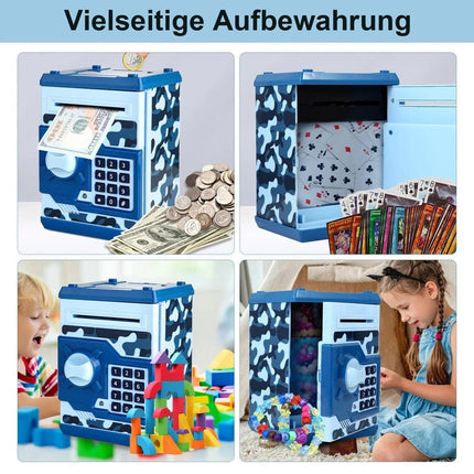 Digital Piggy Bank with Password Lock & Auto Bill Roller ATM Style  Gift HOT