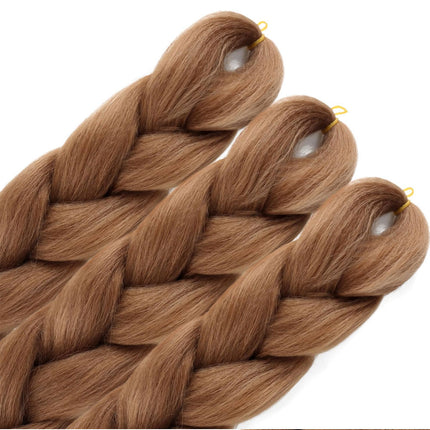 62cm Synthetic Braiding Hair Extensions - Light Auburn