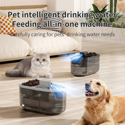 Automatic Pet Cat Drinker 4.5L Motion Sensor 2 Bowl Ultra-Quiet Drinker Fountain