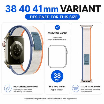 Apple Watch Trail Loop Band 38 40 41mm Adjustable Nylon | 05-size-compatibility.png