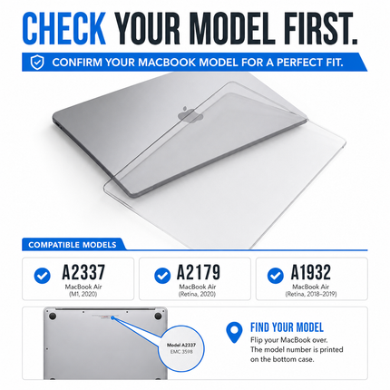 MacBook Air 13 Inch Grey Hard Shell Case With Keyboard Cover