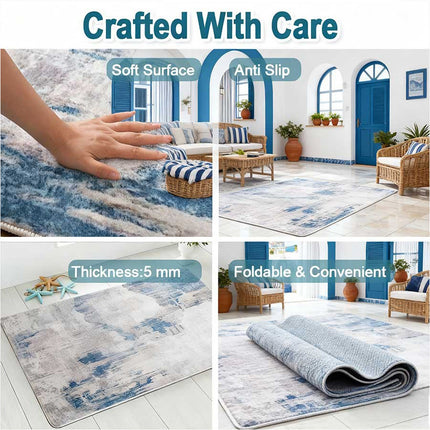 120x180cm Area Rugs Carpet Rug Mats Soft Floor Rugs for Living Room Bedroom Kitchen Indoor