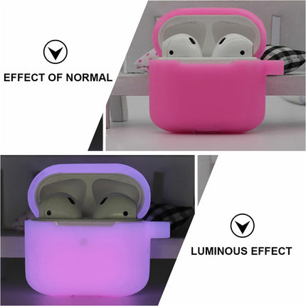 Apple AirPods 3rd generation Case 3rd Gen Luminous Silicone Protective Cover Pink