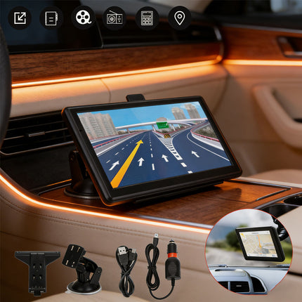 7'' Inch Portable Truck Car  Navigation Lifetime Free AU Map Updates Sat Nav