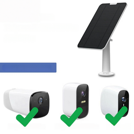 4W Solar Panels for Eufy Eufycam Cam E/2C/E/2 Pro Wall Mount With 3M Power Cable