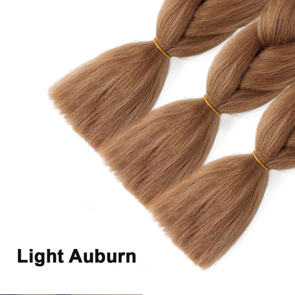 62cm Synthetic Braiding Hair Extensions - Light Auburn