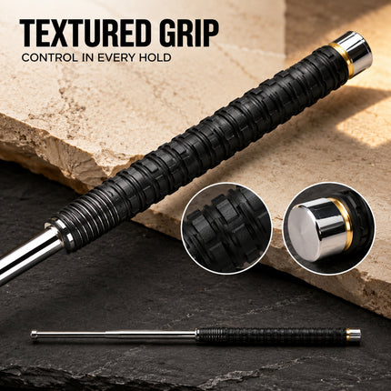 26-Inch Telescopic Hiking Walking Pole Compact Alloy Steel Outdoor Trekking Pole