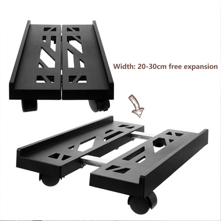 Computer Tower Holder Adjustable Stand With Rolling Wheels For Desktop Office
