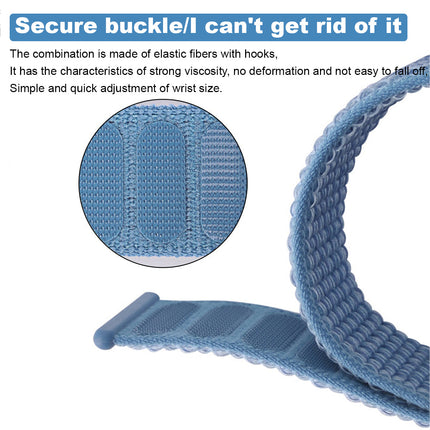 Nylon Woven Sport Loop Band For Apple Watch Navy