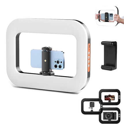 New Handheld Ring LED Rechargeable Fill Light Portable For Mobile Phone Live