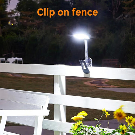 92 LED Outdoor Solar Clip Light for Patio and Garden