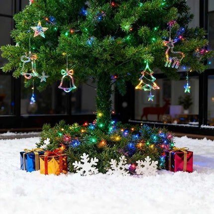 Christmas Icicle Lights Outdoor LED Curtain Fairy String Light Xmas Party Decor