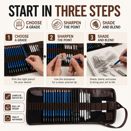 Professional Sketching Pencils Set 24 Piece | 06-how-to-use.png