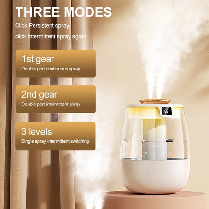 Cool Mist Air Humidifier 2.2L for Bedroom Home Office  Room Air Purifier