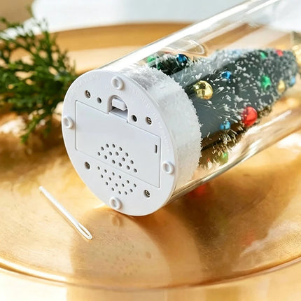 Christmas Tree Message in a Bottle with LED Voice Recording Message Decors  （1PCS Green）