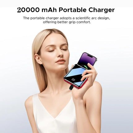 20000mAh Backup External Battery LED Power Bank Pack Fast Charger for Phone 4USB
