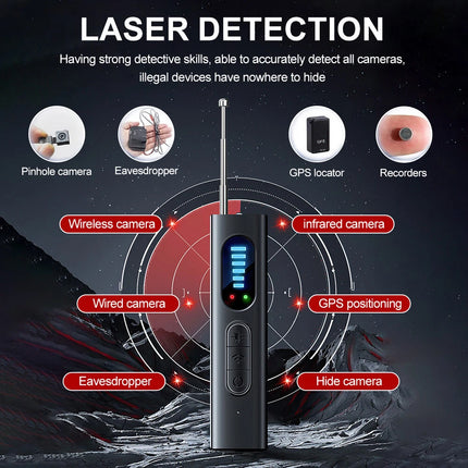Hidden Camera Detector Anti Spy Bug Tracker Finder Scanner Device Hotel
