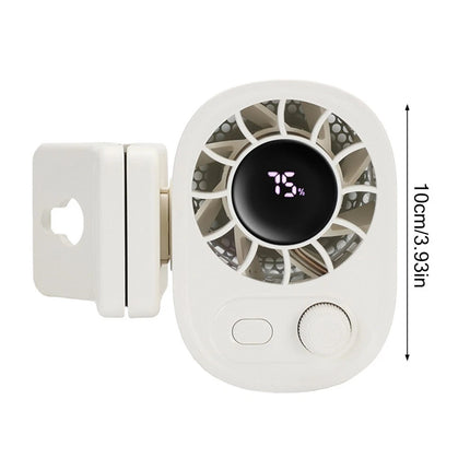 Portable Car Clip Fan 360°100 Speed Wind USB Rechargeable Clamp Electric Fan