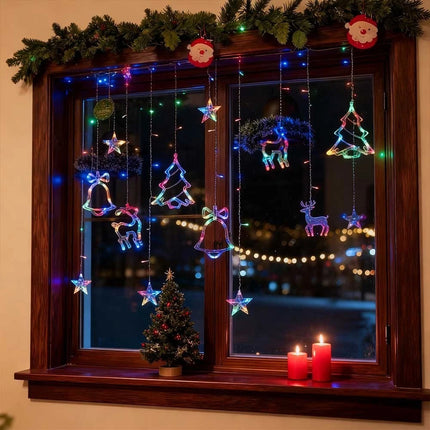 Christmas Icicle Lights Outdoor LED Curtain Fairy String Light Xmas Party Decor