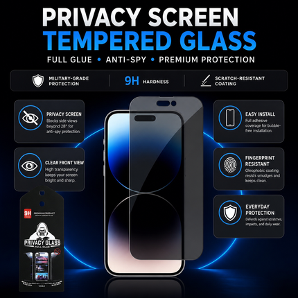 Anti Spy Privacy Screen Protector For iPhone 14 Pro Max 14 Plus And 14