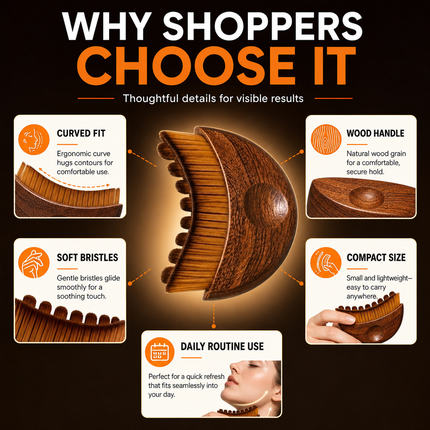 Ergonomic Lymphatic Contour Face Brush