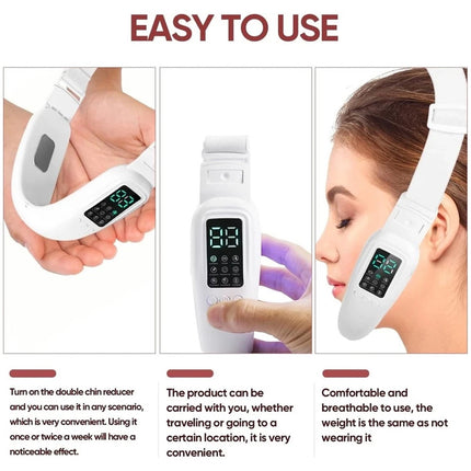 Electric Massage Double Chin Remover Face Lift Firming V-line Chin USB Recharge