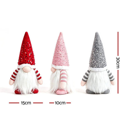 Christmas Gnomes Light Up Christmas Decorations Plush Goblin Set
