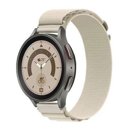 White Alpine Loop Samsung Galaxy Watch 7 6 5 4 Classic 44 47 40mm Strap Band Bands